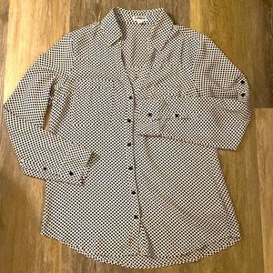Express Portofino Polka Dot Button Down